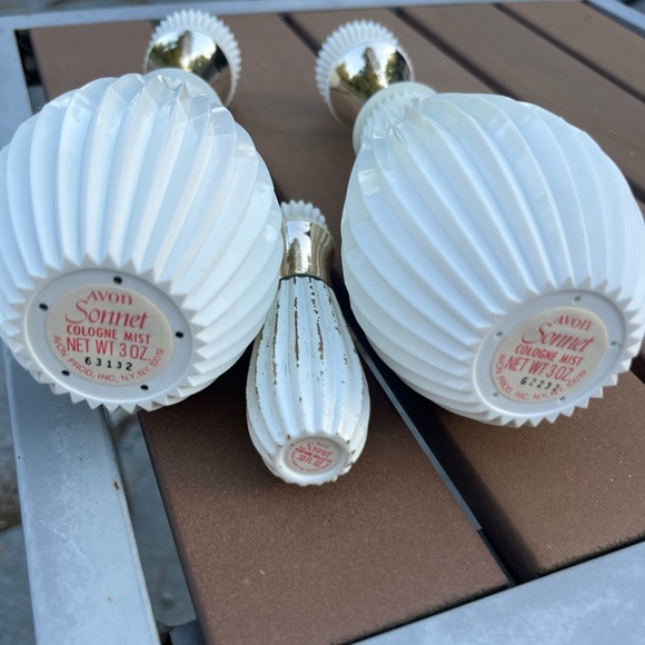 Vintage Avon Sonnet EMPTY Bottles - Lot Of 3 - Picture 5 of 5